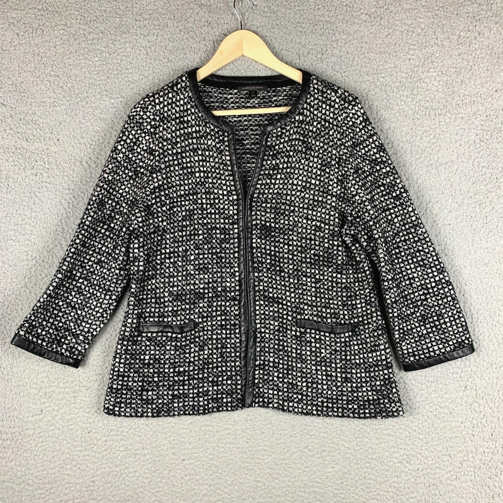 Classiques Entier Atelier Cardigan Sweater Women XL Woven Top Career Office